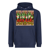 Navy GIN GLE Christmas gin bottles Heavyweight Hoodie - AdoDesignShop