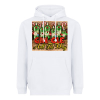 White GIN GLE Christmas gin bottles Heavyweight Hoodie - AdoDesignShop