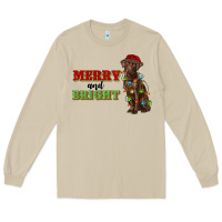 Mushroom merry and bright labrador Long Sleeve Tee - RanaPortraitStore