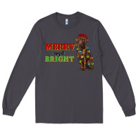 Smoke merry and bright labrador Long Sleeve Tee - RanaPortraitStore