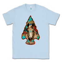 Dusty Blue arrowhead horse Classic Tee - RanaPortraitStore