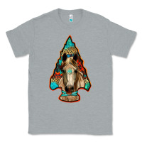 Heather Grey arrowhead horse Classic Tee - RanaPortraitStore