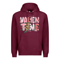 Burgundy valentine Premium Hoodie - MaliasSmallBusiness
