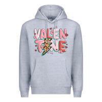 Heather Grey valentine Premium Hoodie - MaliasSmallBusiness