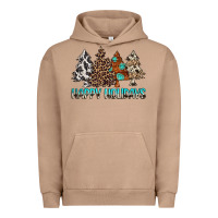 Pigment Burro Happy Holidays Trees Urban Hoodie - MaliasSmallBusiness