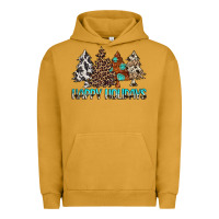 Pigment Peanut Butter Happy Holidays Trees Urban Hoodie - MaliasSmallBusiness