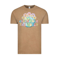 Vintage Coffee girls run the world Vintage Tee - MaliasSmallBusiness