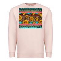 Western Sunflowers Turquoise Premium Sweatshirt | Teevron