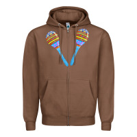 Chestnut blue maracas Zipper Hoodie - FaDigitalArtStudio