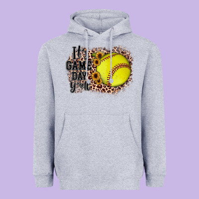 It's Game Day Y'all Heavyweight Hoodie Designed By Jahusdesignshop