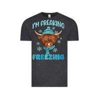 Vintage Black i'm freaking freezing Vintage Tee - MaliasSmallBusiness