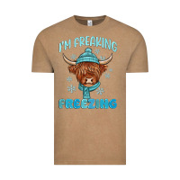 Vintage Coffee i'm freaking freezing Vintage Tee - MaliasSmallBusiness
