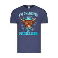 Vintage Denim i'm freaking freezing Vintage Tee - MaliasSmallBusiness