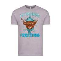 Vintage Zinc i'm freaking freezing Vintage Tee - MaliasSmallBusiness
