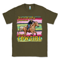 Army Green in a world full of princesses be a cowgirl Classic Tee - RanaPortraitStore