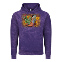 Cloud Purple cowboy boots cactus leopard Vintage Hoodie - AdoDesignShop