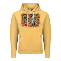Vintage Mustard cowboy boots cactus leopard Vintage Hoodie - AdoDesignShop