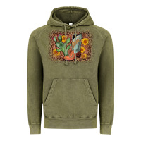 Vintage Olive cowboy boots cactus leopard Vintage Hoodie - AdoDesignShop