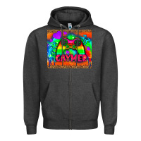 Charcoal Heather lgbtq gaymer and gender symbol tumbler Zipper Hoodie - HRA Design Shop