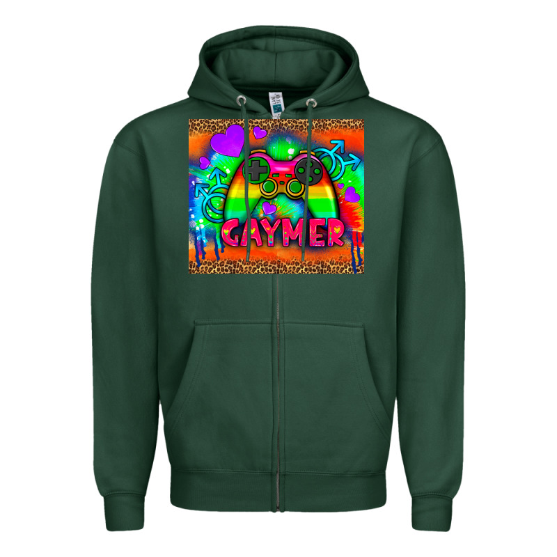 Lgbtq Gaymer And Gender Symbol Tumbler Zipper Hoodie by HRA Design Shop | Teevron