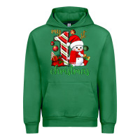 Emerald My 1st. Christmas with cute snowman Urban Hoodie - NancyCooperArtShop