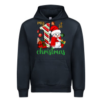 Navy My 1st. Christmas with cute snowman Urban Hoodie - NancyCooperArtShop