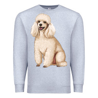 Heather Grey standart poodle Premium Sweatshirt - Artiststas