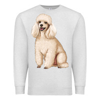 Oatmeal Heather standart poodle Premium Sweatshirt - Artiststas