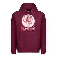 Burgundy gymnast Premium Hoodie - MaliasSmallBusiness