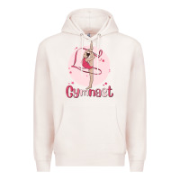 Pale Pink gymnast Premium Hoodie - MaliasSmallBusiness