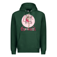 Sports Green gymnast Premium Hoodie - MaliasSmallBusiness