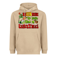 Mushroom beginning to look like a christmas with gin and gifts Heavyweight Hoodie - AdoDesignShop