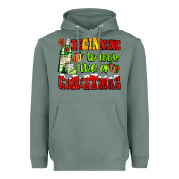 Sage beginning to look like a christmas with gin and gifts Heavyweight Hoodie - AdoDesignShop