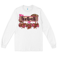 White football grandma with leopard Long Sleeve Tee - Zillion Design Studio