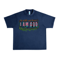 Navy be still and know that i am god Urban Heavy Tee - texasbilliewilder