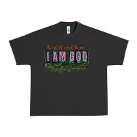 Pigment Black be still and know that i am god Urban Heavy Tee - texasbilliewilder