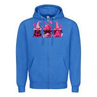 True Royal breast cancer afro gnomies Zipper Hoodie - FaDigitalArtStudio