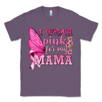 Lavender I Wear Pink For My Mama with Butterfly Classic Tee - texasbilliewilder