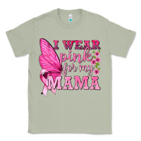 Matcha I Wear Pink For My Mama with Butterfly Classic Tee - texasbilliewilder