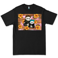 Black Mama Panda And Baby Panda Premium Tee - Artiststas