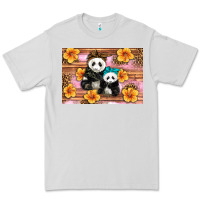 Dove Grey Mama Panda And Baby Panda Premium Tee - Artiststas