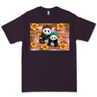 Plum Mama Panda And Baby Panda Premium Tee - Artiststas