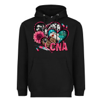 Black certified nursing assistant cna hearts Heavyweight Hoodie - Jasminsmagicworld
