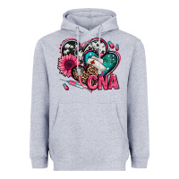 Heather Grey certified nursing assistant cna hearts Heavyweight Hoodie - Jasminsmagicworld