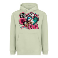 Matcha certified nursing assistant cna hearts Heavyweight Hoodie - Jasminsmagicworld