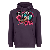 Plum certified nursing assistant cna hearts Heavyweight Hoodie - Jasminsmagicworld