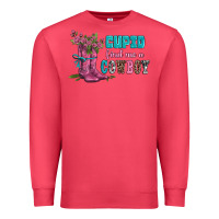 Velantines Day Cupid Find Me A Cowboy Premium Sweatshirt | Teevron