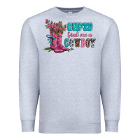 Heather Grey velantines day cupid find me a cowboy Premium Sweatshirt - AdoDesignShop