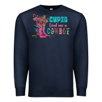 Navy velantines day cupid find me a cowboy Premium Sweatshirt - AdoDesignShop