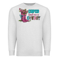 Oatmeal Heather velantines day cupid find me a cowboy Premium Sweatshirt - AdoDesignShop
